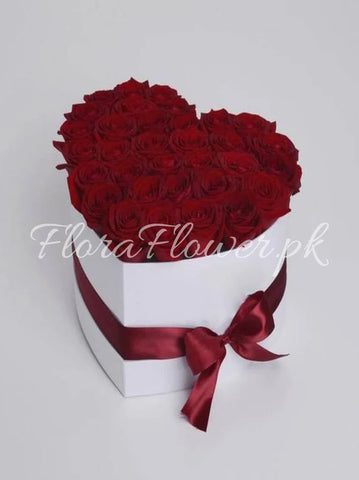 Rose Blooming Luxury Heart Box Arrangement