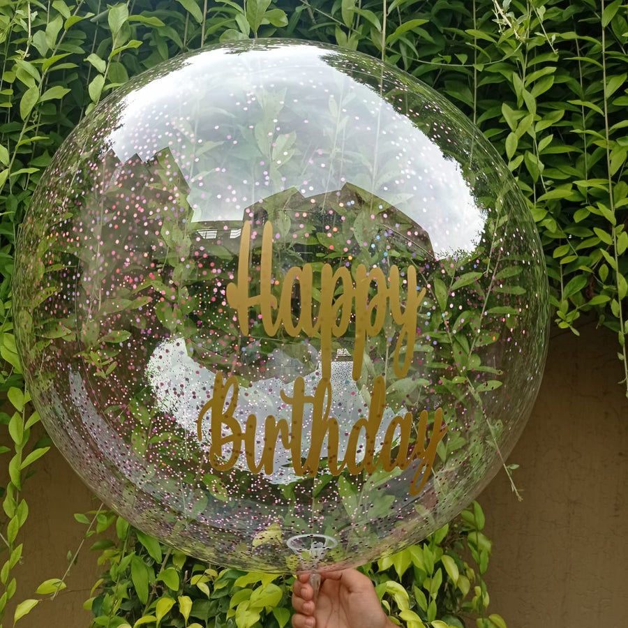 Confetti Birthday Balloon – balloon by Ivory Floral, same-day delivery in Lahore and Islamabad