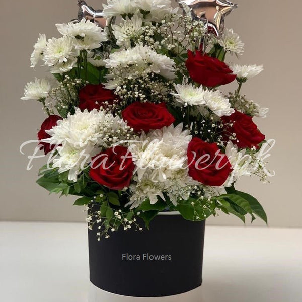 Meadow Magic – rose and chrysanthemum bouquet by Ivory Floral, same-day delivery in Lahore and Islamabad